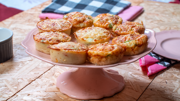 Muffin de arroz integral com legumes